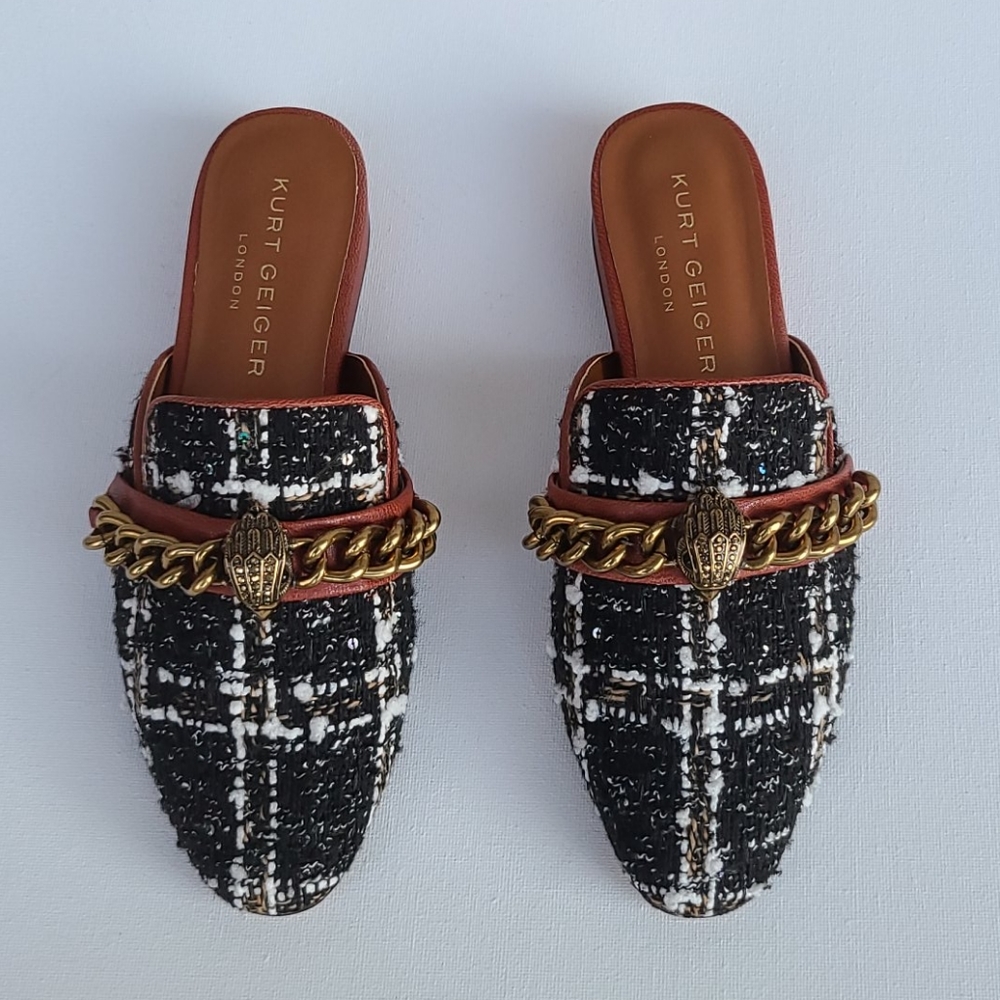 Kurt Geiger London Tweed Mules